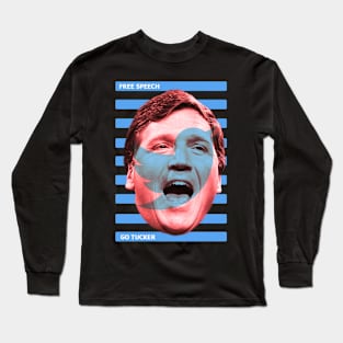 Go Tucker Free Speech Blue Version Long Sleeve T-Shirt